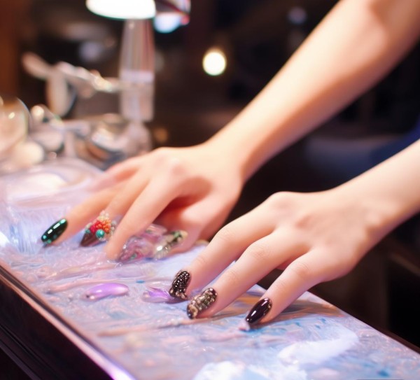 合作市温州商贸城三楼美甲，指尖的精致，都市时尚的温柔注脚