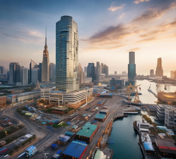 海港商贸城，商贸新地标，激活区域经济活力